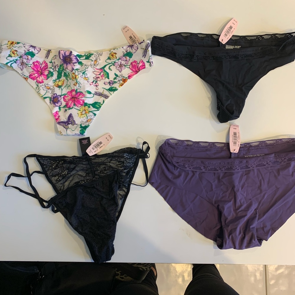Set of 4 Victoria secret underwear. Never worn, tags on